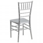 HERCULES PREMIUM Series Silver Resin Stacking Chiavari Chair