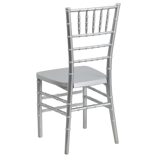 HERCULES PREMIUM Series Silver Resin Stacking Chiavari Chair