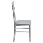 HERCULES PREMIUM Series Silver Resin Stacking Chiavari Chair
