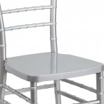 HERCULES PREMIUM Series Silver Resin Stacking Chiavari Chair