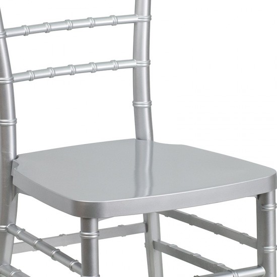 HERCULES PREMIUM Series Silver Resin Stacking Chiavari Chair