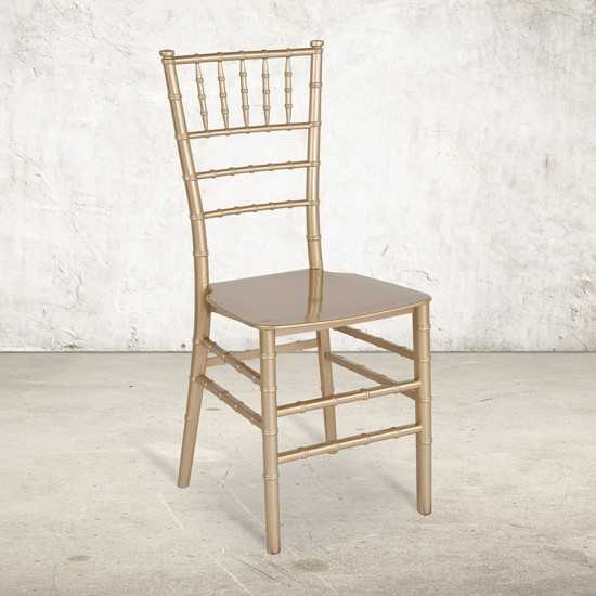 Gold Resin Stacking Chiavari Chair