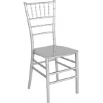 Silver Resin Stacking Chiavari Chair