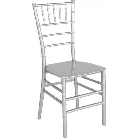 Silver Resin Stacking Chiavari Chair