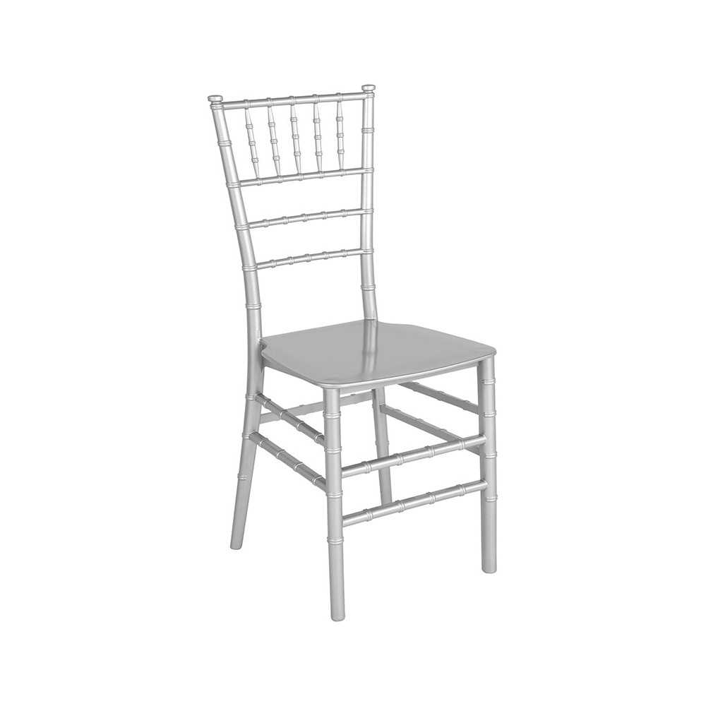 Silver Resin Stacking Chiavari Chair