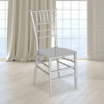 Silver Resin Stacking Chiavari Chair