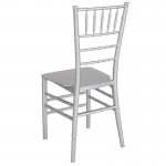 Silver Resin Stacking Chiavari Chair