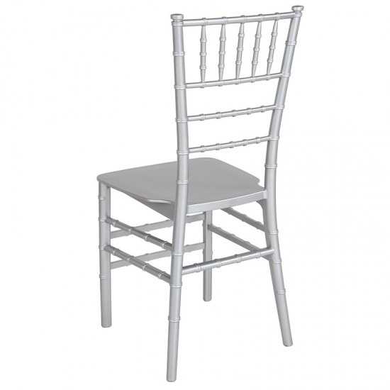 Silver Resin Stacking Chiavari Chair