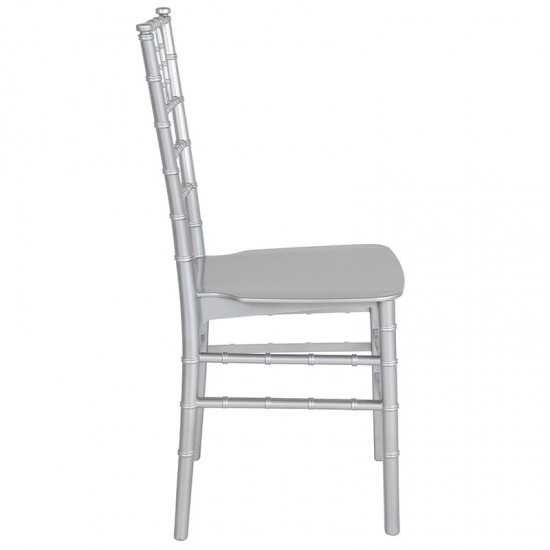 Silver Resin Stacking Chiavari Chair