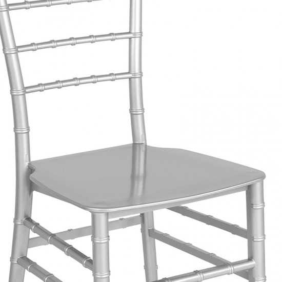 Silver Resin Stacking Chiavari Chair