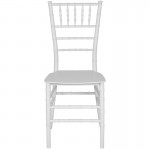 White Resin Stacking Chiavari Chair