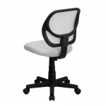 Low Back White Mesh Swivel Task Office Chair