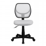 Low Back White Mesh Swivel Task Office Chair