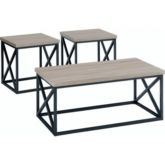 Orion Contemporary Coffee and End Tables (Set of 3)