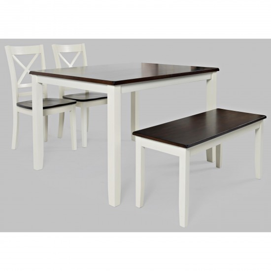 Asbury Park 4-Pack - Table with 2 Chairs and 1 Bench