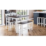 Asbury Park 4-Pack - Counter Table with 2 Stools and 1 Bench