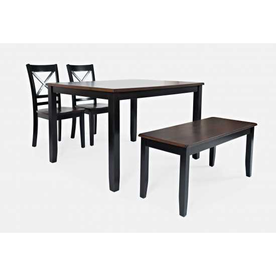 Asbury Park 4-Pack - Table with 2 Chairs and 1 Bench