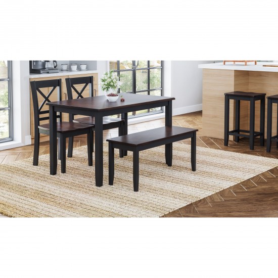 Asbury Park 4-Pack - Table with 2 Chairs and 1 Bench