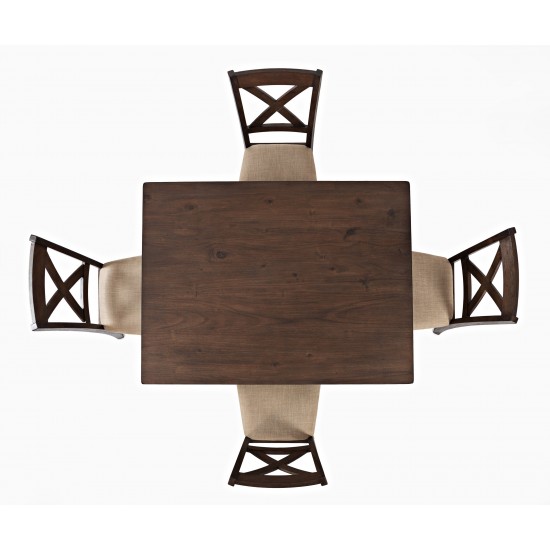 Walnut Creek 5 Pack - Dining Table with 4 Chairs