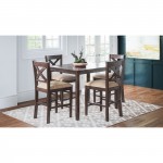 Walnut Creek 5 Pack - Counter Height Table with 4 Stools