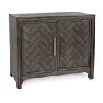 Gramercy Mid-Century Modern Chevron Two Door Accent Chest