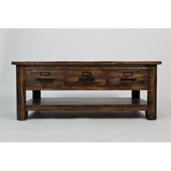 Cannon Valley Three Drawer Cocktail Table