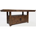 Cannon Valley 72" Distressed Dining Table with Storage Base
