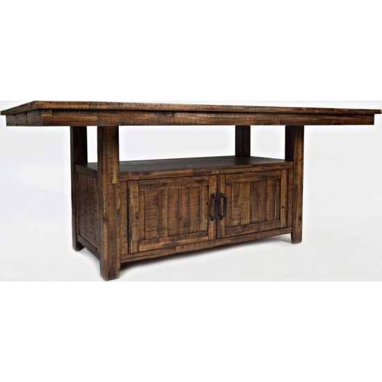 Cannon Valley 72" Distressed Dining Table with Storage Base