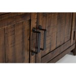 Cannon Valley 72" Distressed Dining Table with Storage Base