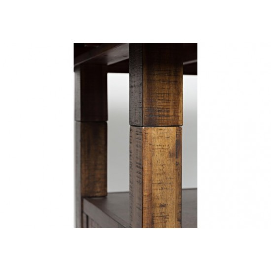 Cannon Valley 72" Distressed Dining Table with Storage Base