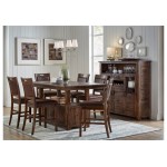 Cannon Valley 72" Distressed Dining Table with Storage Base
