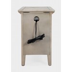 Rustic Shores USB Charging Chairside Table