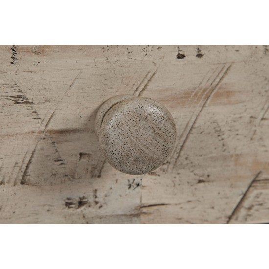 Rustic Shores USB Charging Chairside Table