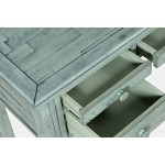 Rustic Shores Distressed Acacia USB Charging Desk