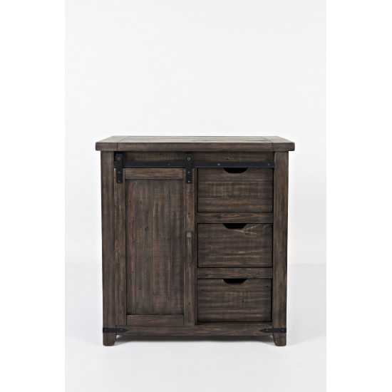 Madison County Reclaimed Pine 32" Barn Door Accent Cabinet