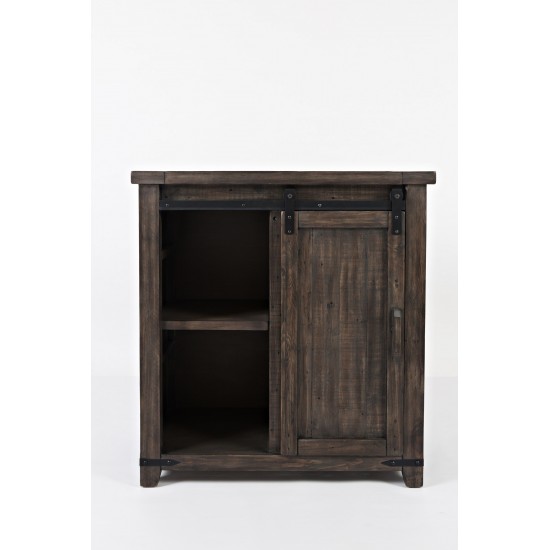 Madison County Reclaimed Pine 32" Barn Door Accent Cabinet