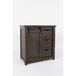 Madison County Reclaimed Pine 32" Barn Door Accent Cabinet