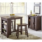 Madison County Reclaimed Pine 3pc Counter Height Set