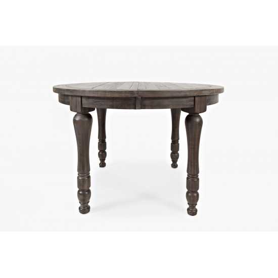 Madison County Reclaimed Pine Round to Oval Dining Table