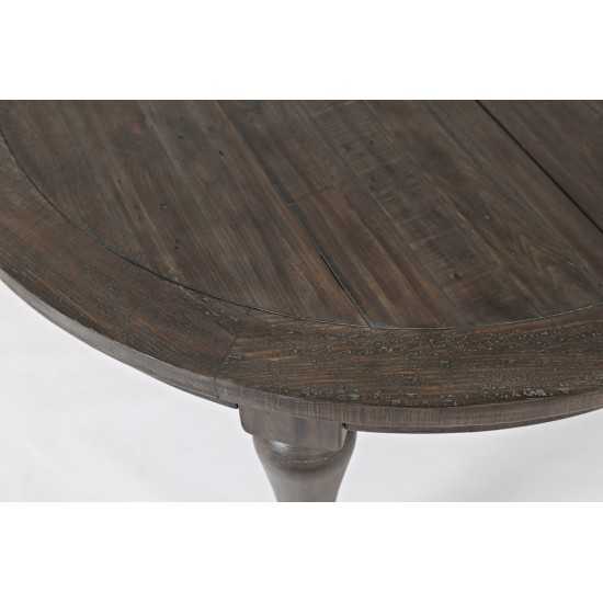 Madison County Reclaimed Pine Round to Oval Dining Table