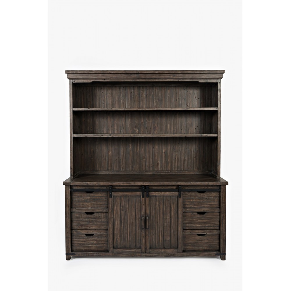 Madison County Reclaimed Pine Hutch Server Madison County Reclaimed Pine Hutch Server
