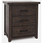 Madison County Reclaimed Pine USB Charging Nightstand