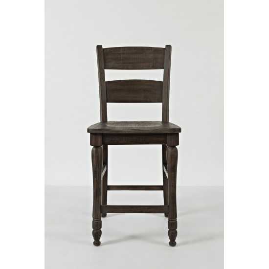 Madison County Reclaimed Pine Ladderback Counter Stool (Set of 2)