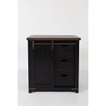 Madison County Reclaimed Pine 32" Barn Door Accent Cabinet