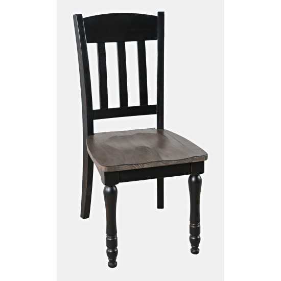 Madison County Reclaimed Pine Slatback Dining Chair (Set of 2)