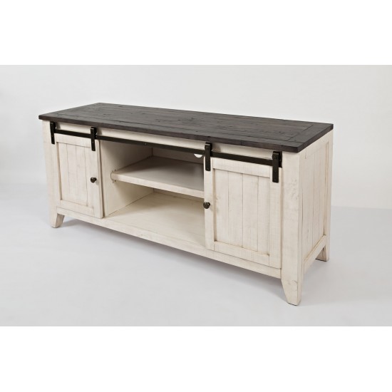 Madison County Reclaimed Pine 60" Console with gliding Barn Door