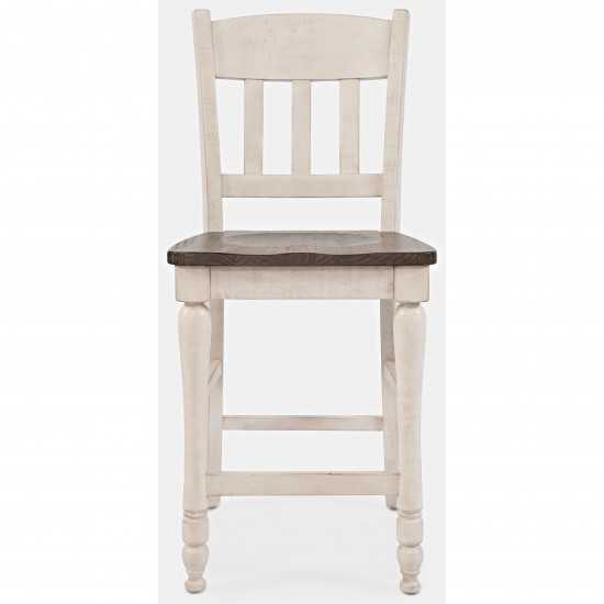 Madison County Reclaimed Pine Slatback Counter Stool (Set of 2)