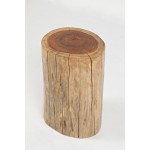 Global Archive Hardwood Stump Accent Table