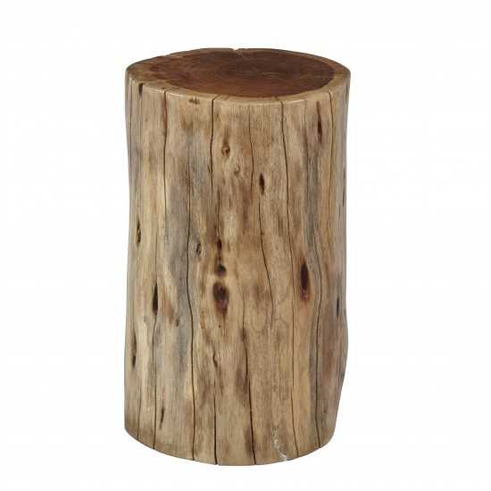 Global Archive Hardwood Stump Accent Table