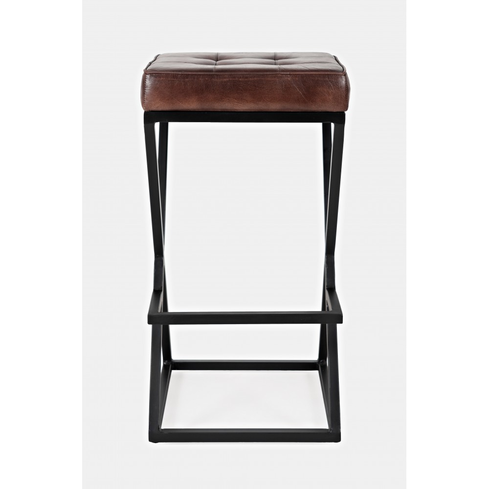 Brooks Leather Stool